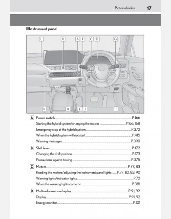 lexus ux 300h 2024-2025 owners manual